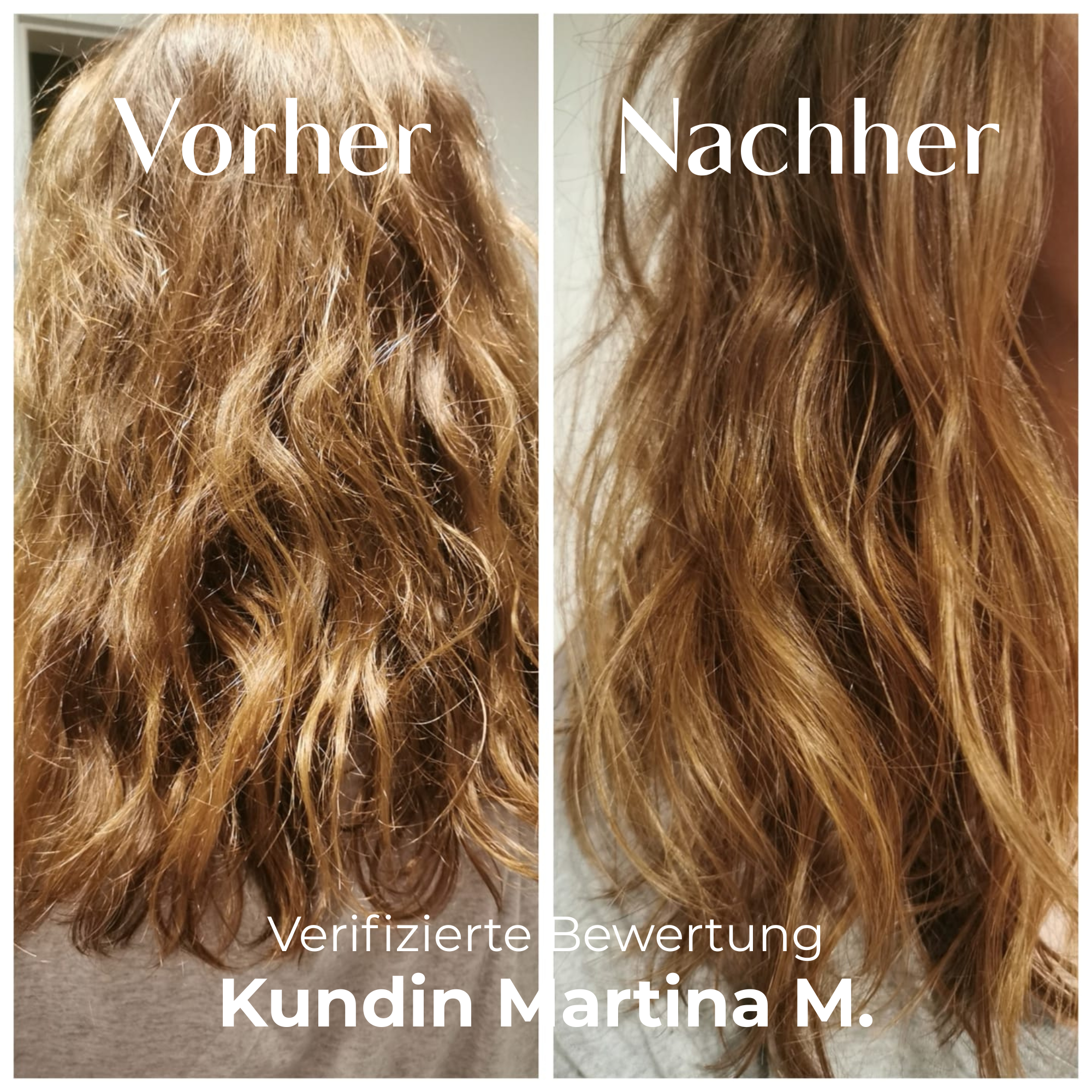 Vorher und Nachher Kundin Martina M.