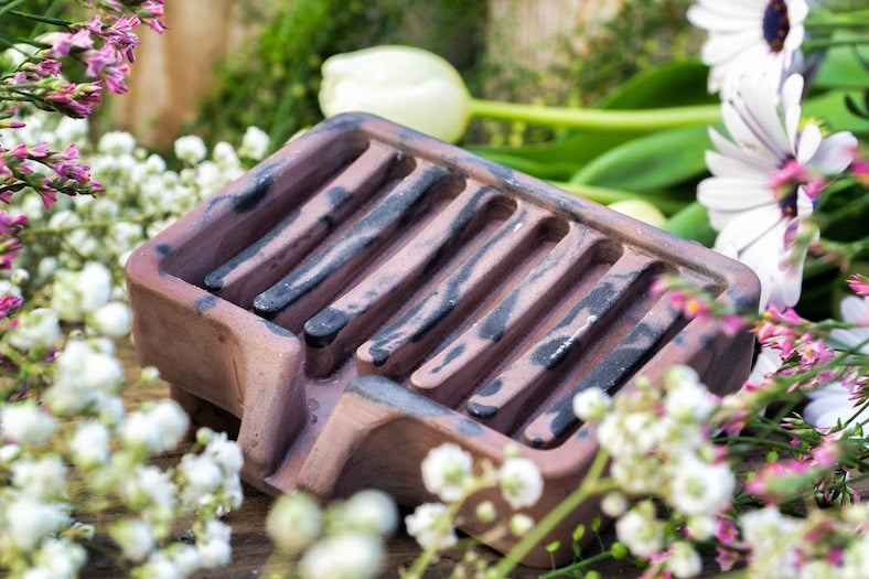 Handgemachte Seifenschale aus Beton