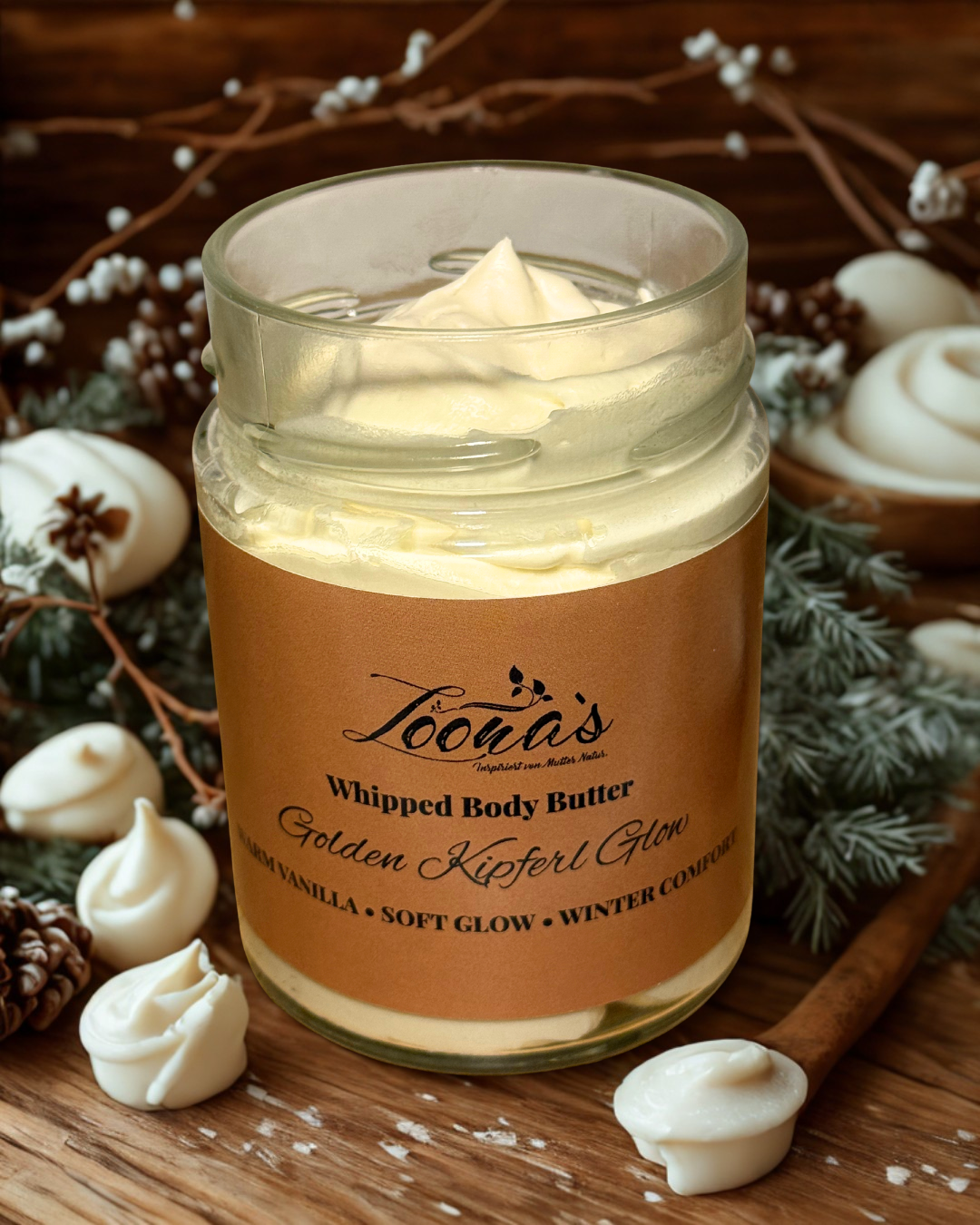 Whipped Körperbutter mit Vanille und Sheabutter