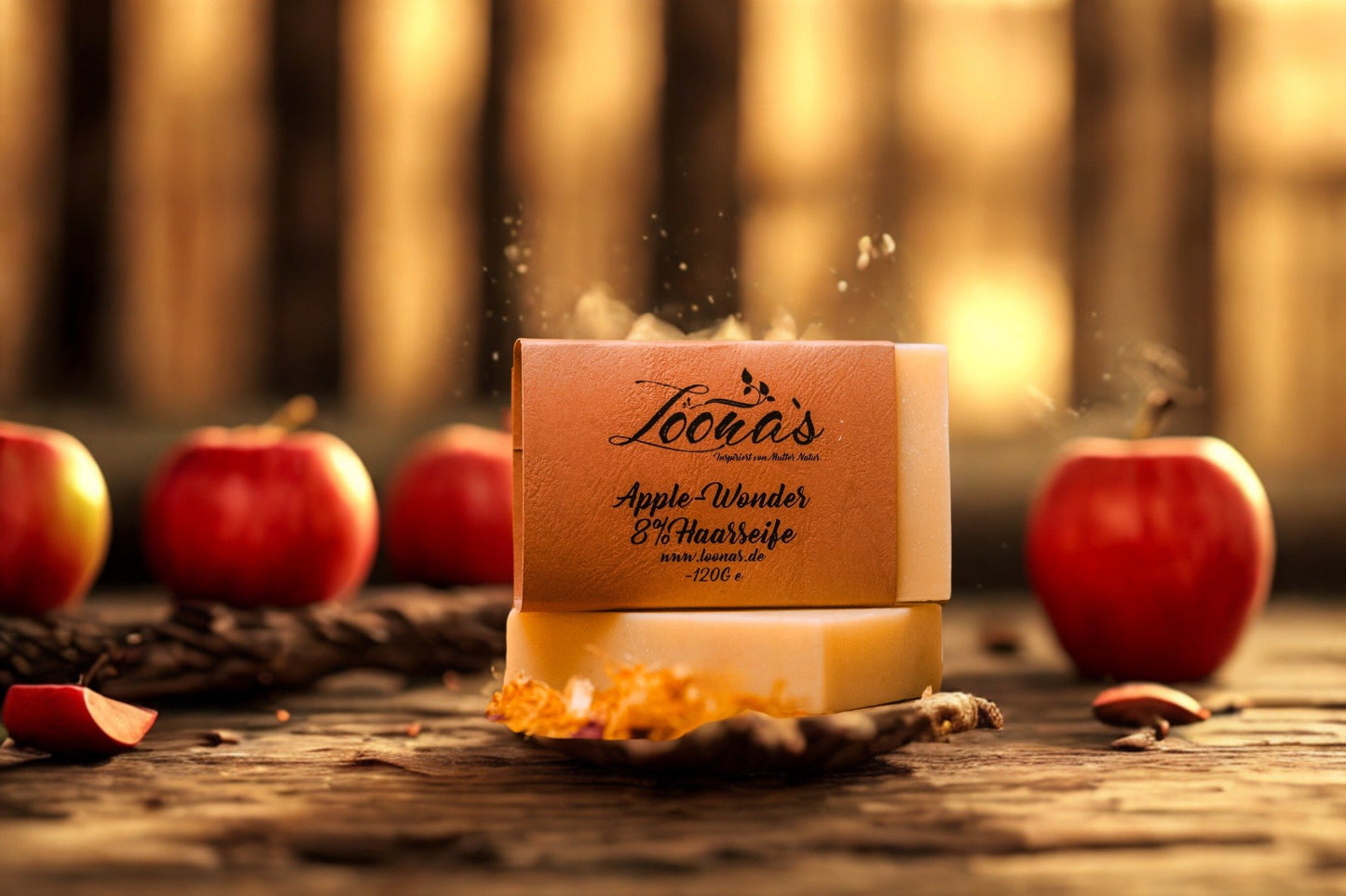 8% Apple-Wonder Haarseife (Haarglanz & fluffig-weiches Haar)