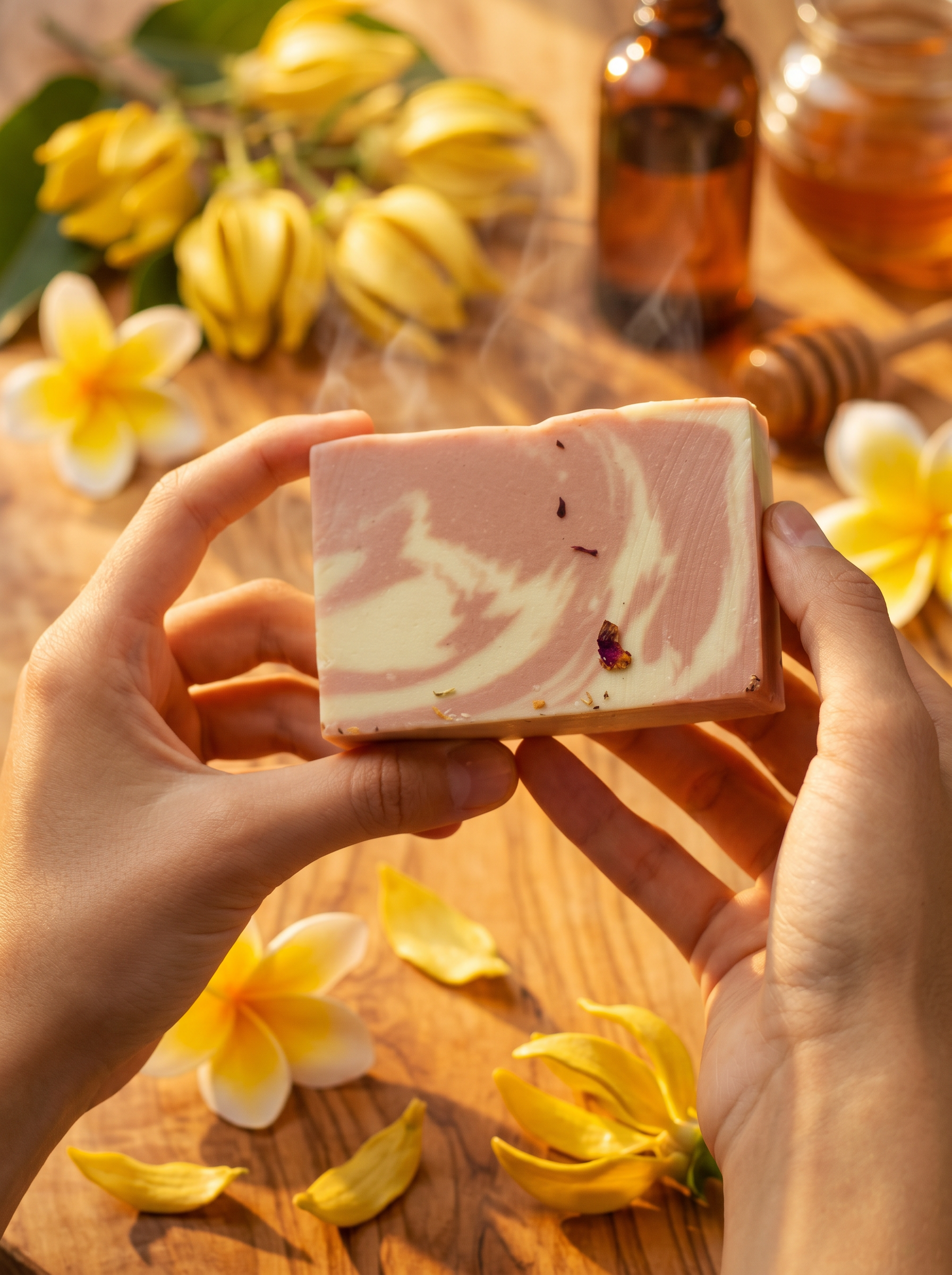 Loonas Ylang-Ylang-Glow Haarseife 15% – Naturseife für trockenes Haar und sinnliche Pflege