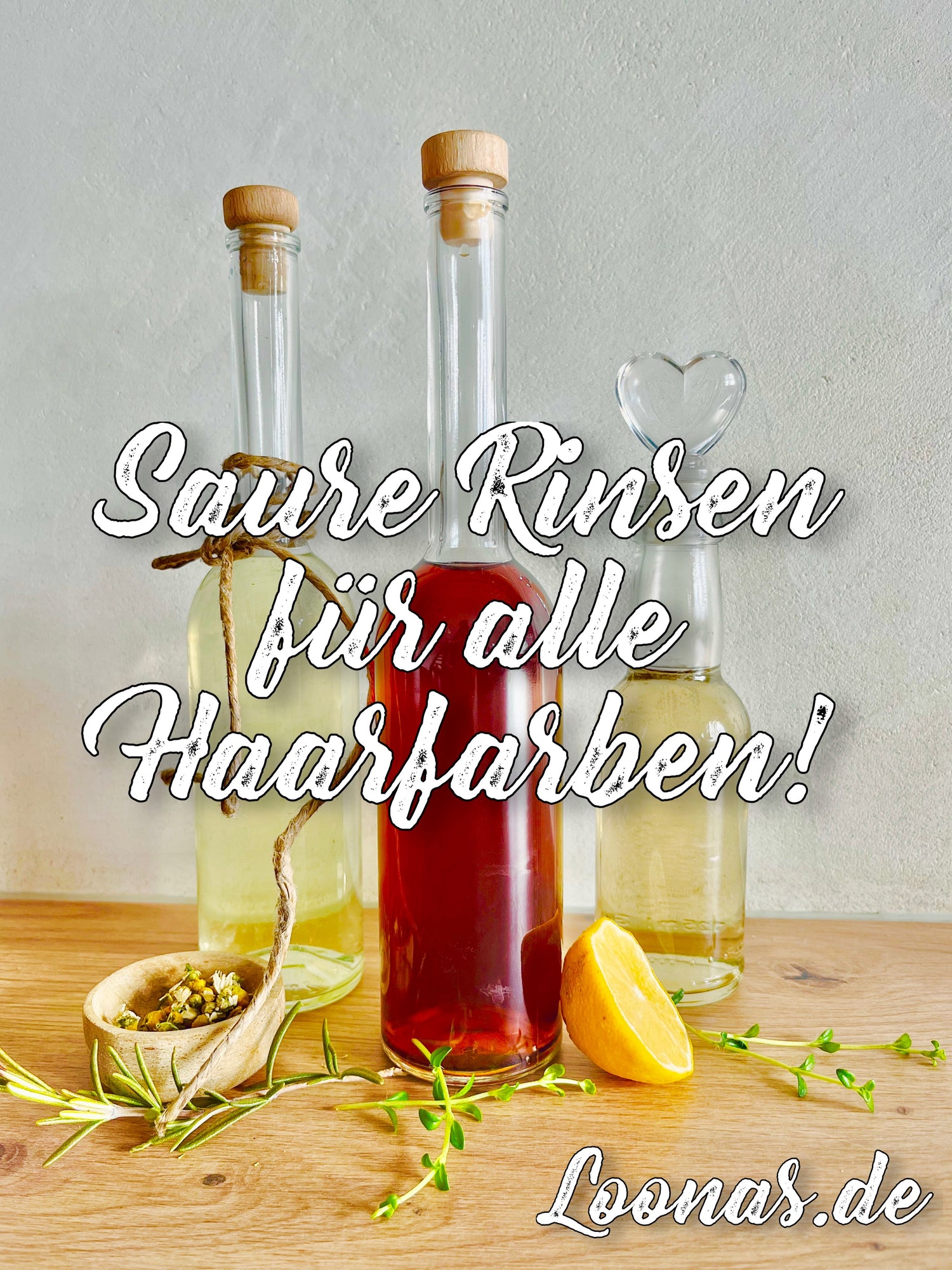 Saure Rinsen für alle Haarfarben?