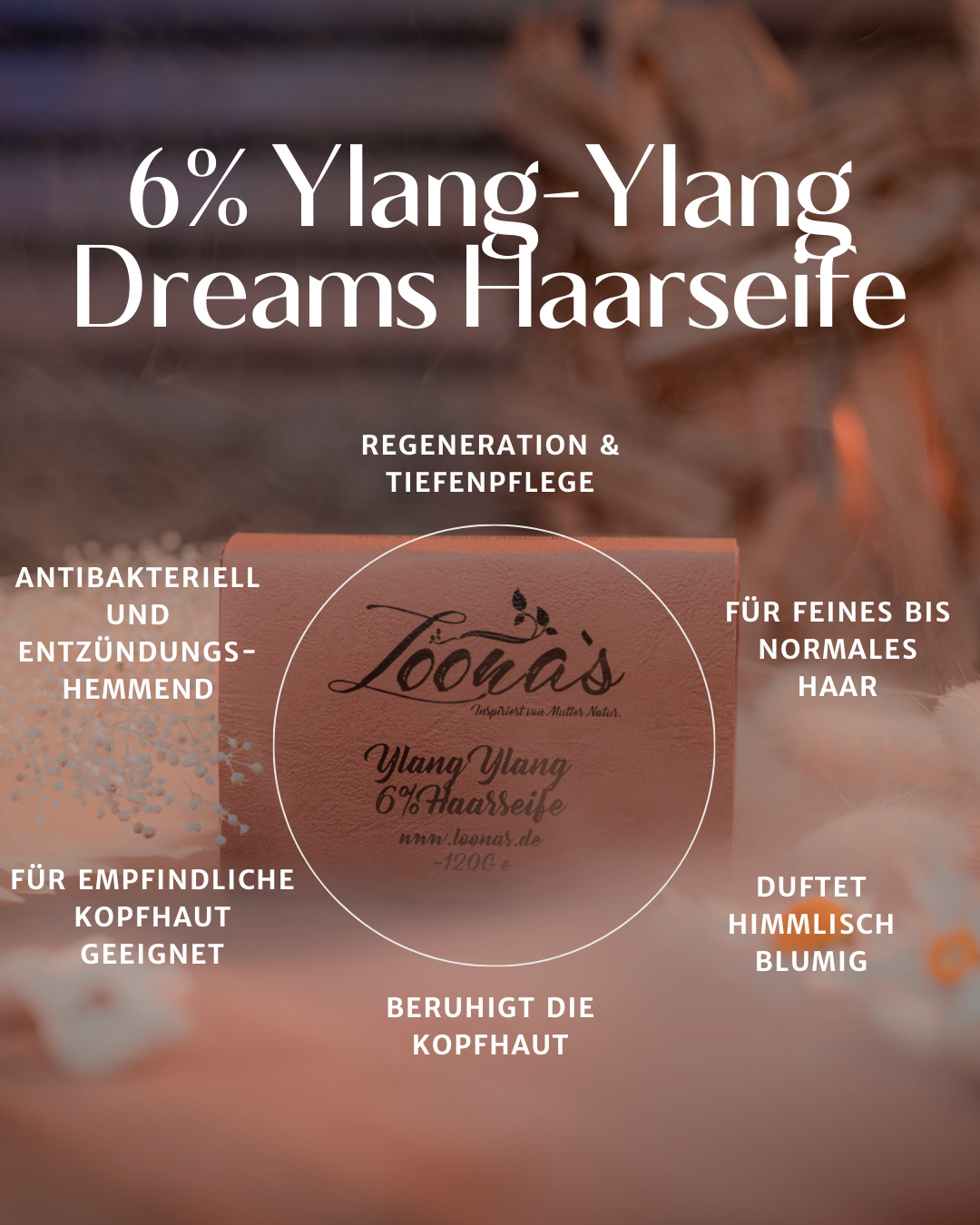 6% Ylang-Ylang-Dreams Haarseife (Beruhigend & Tiefenpflegend)