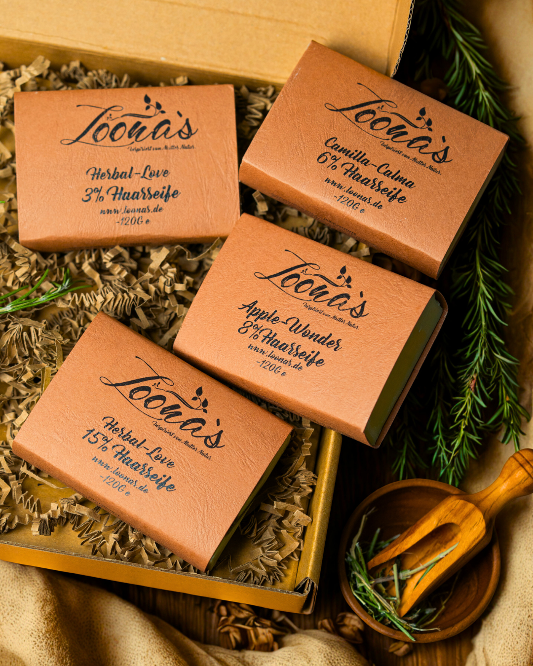 aufbewahrung für haarseife Strength & Grow Box – Haarseifen-Set für feines Haar