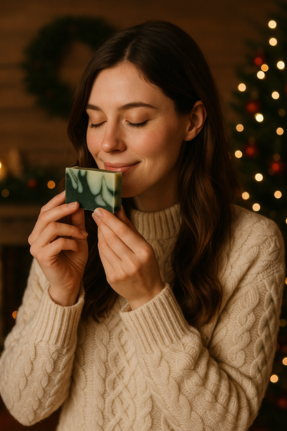 Duftende Winterseife für Haarglanz