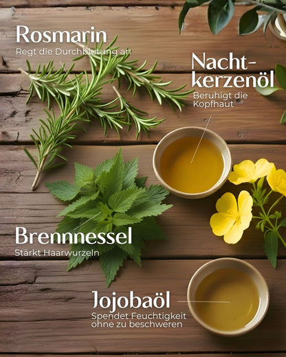 3-6% Herbal-Love Haarseife (Tiefenreinigung &amp; schnell fettendes Haar)