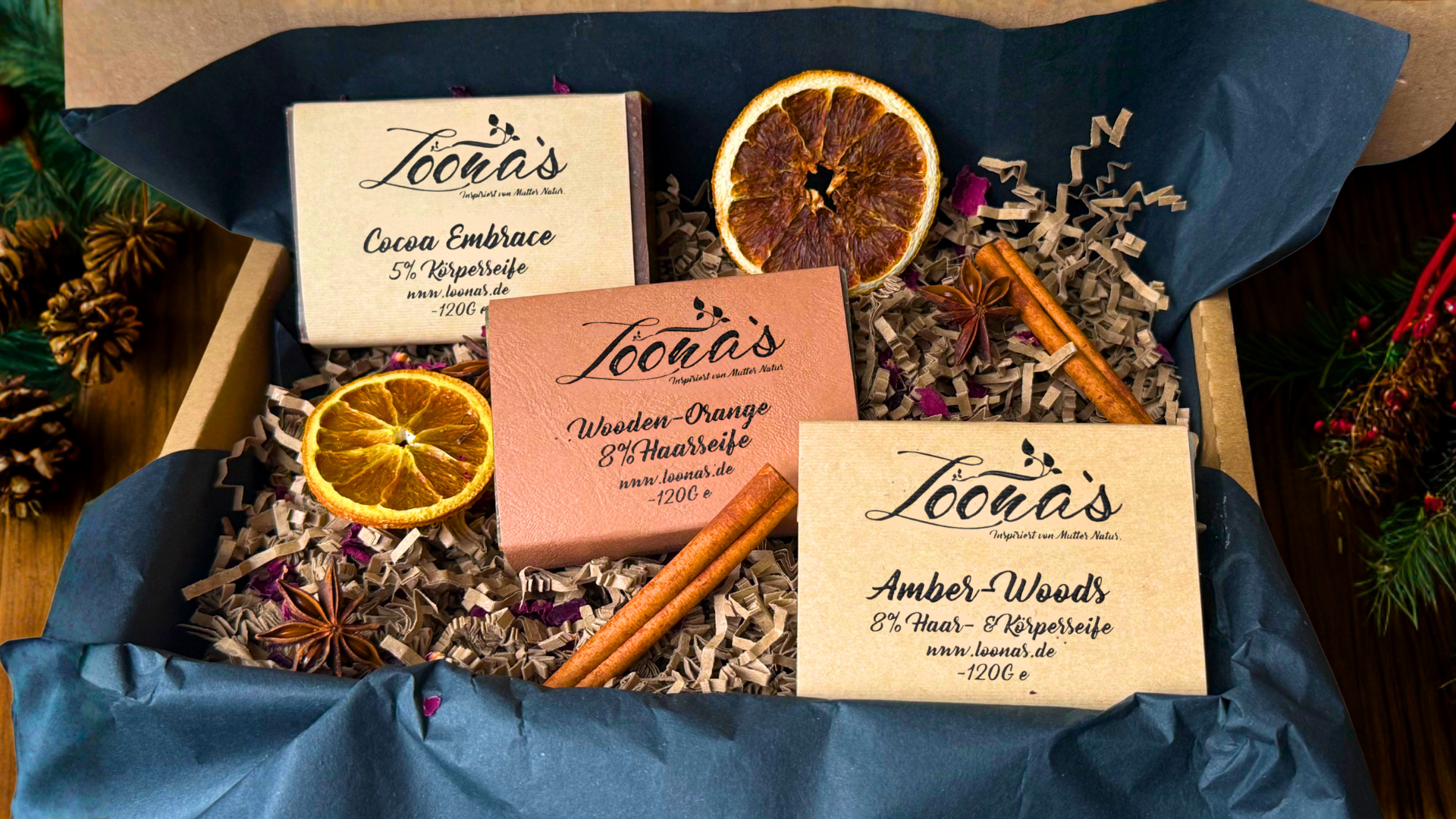 NEU: Warm Winter Collection (3 Seifen als Geschenkbox)