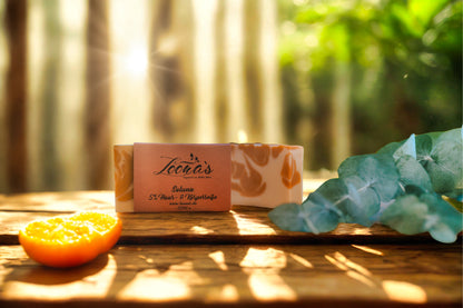 Loona’s Soluna Naturseife – handgemachte 2-in-1 Seife für Haut &amp; Haar mit ätherischen Ölen und natürlichem Sommerduft, plastikfrei &amp; palmölfrei