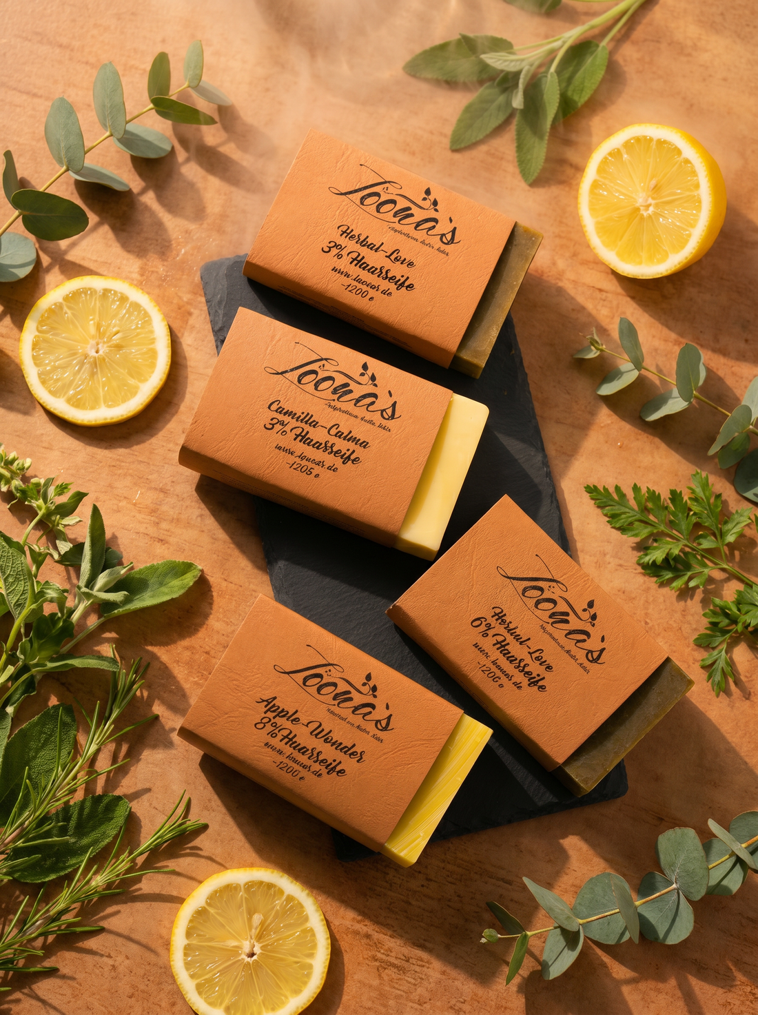 Loonas Pure Detox Box – Haarseifen-Set für den Einstieg in Haarseife